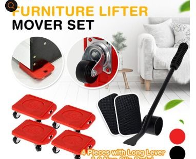 Furniture Lifter Mover Tool Set Furniture Lifting Wheels (5PCS