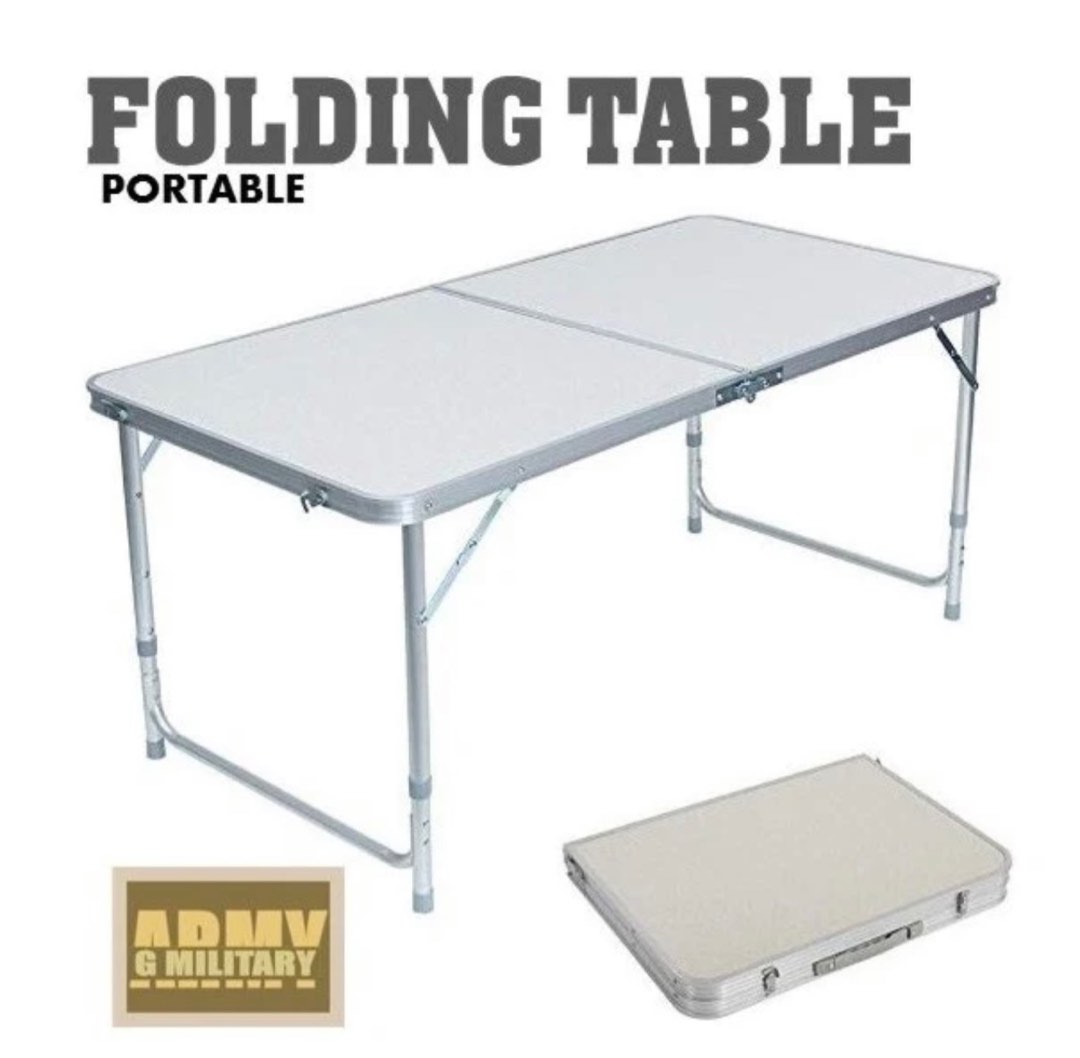 Portable Folding Table x 1, Furniture & Home Living, Outdoor Furniture ...