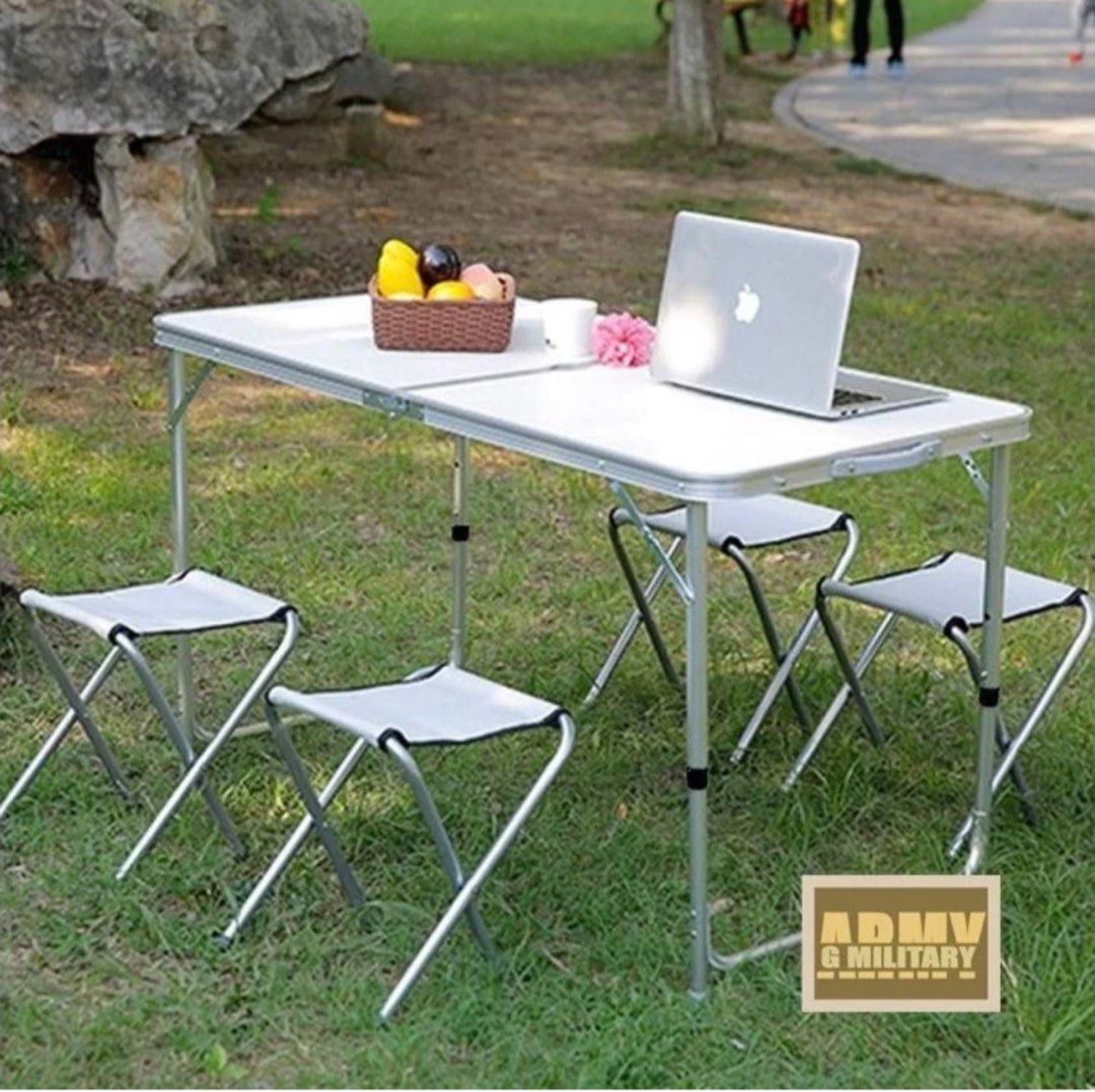 Portable Folding Table x 1, Furniture & Home Living, Outdoor Furniture ...