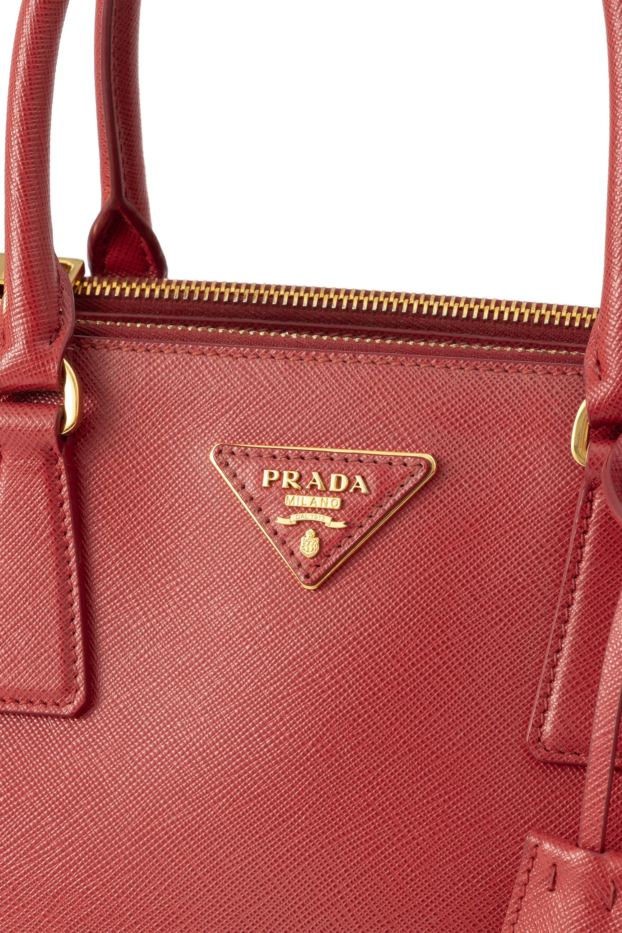 Prada Galleria Red Saffiano leather oxluxe, Luxury, Bags & Wallets on ...