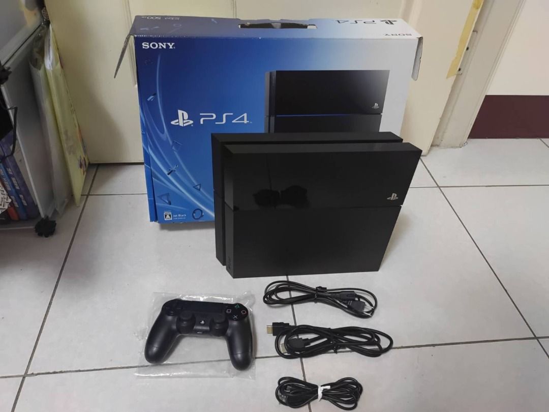 PS4主機CUH-1100A 500G黑+原廠手把搖桿正常良好主機單售2990 或