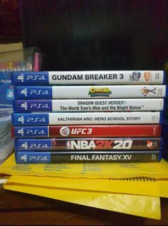 PS4 Games P500+ (Gundam Breaker 3, UFC 3, NBA 2K, Final Fantasy XV, etc)