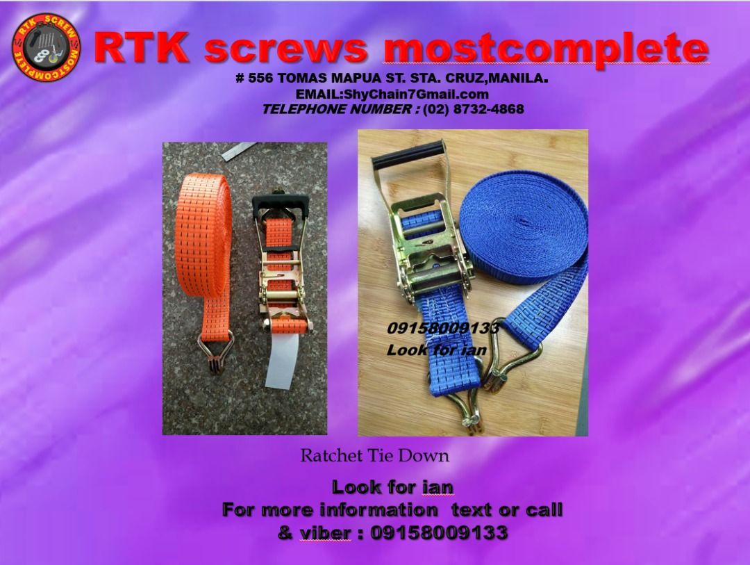 Ratchet Tie Down 10 Tons 10 Meters, Commercial & Industrial, Construction & Building Materials