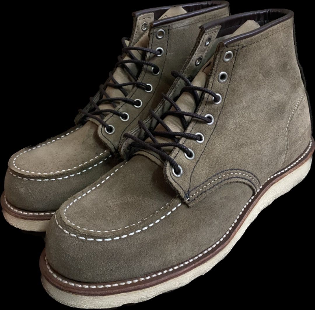 Red wing 綠灰猄皮US 8, 男裝, 鞋, 靴- Carousell