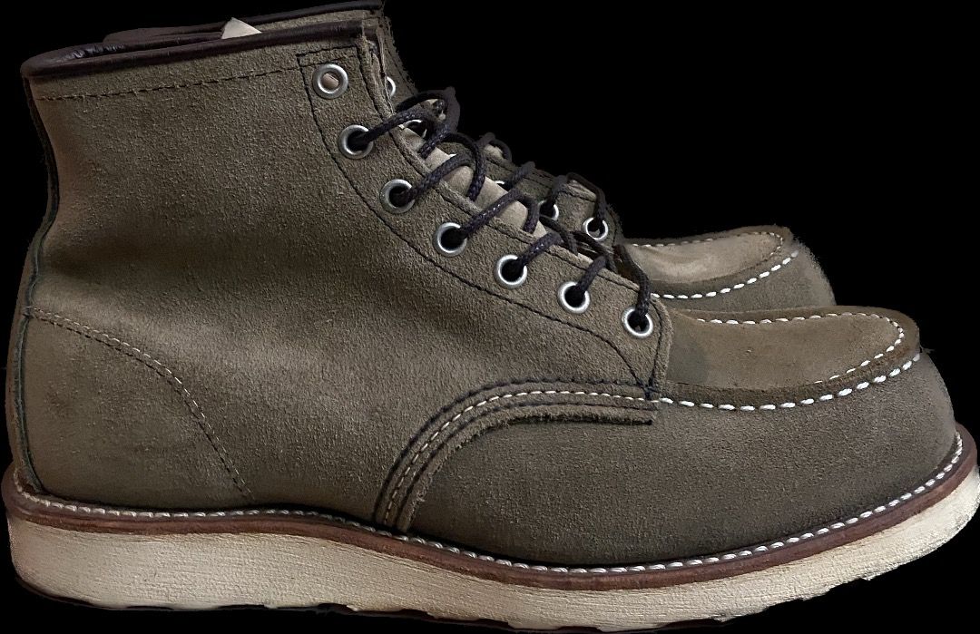 Red wing 綠灰猄皮US 8, 男裝, 鞋, 靴- Carousell