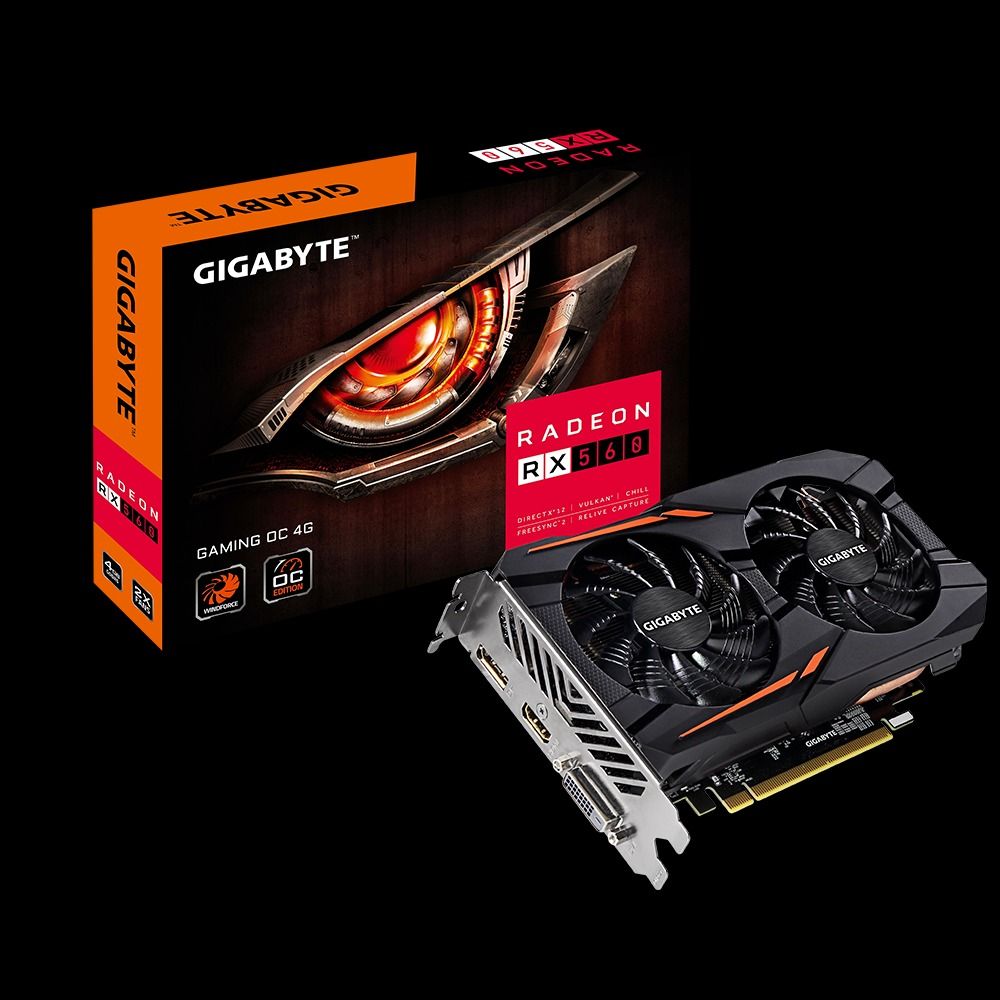 REFURBISHED Gigabyte GV RX560GAMING OC 4GD Radeon RX 560 Gaming