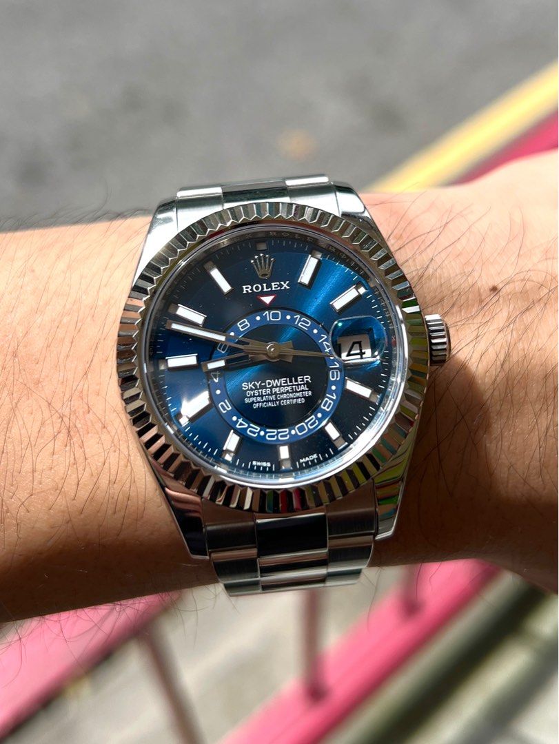 FIXED PRICE Rolex Sky Dweller Blue 326934 Luxury Watches on