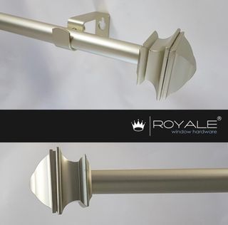 Royale Curtain Premium Rod Silver 16mm 49"x 85"ext.