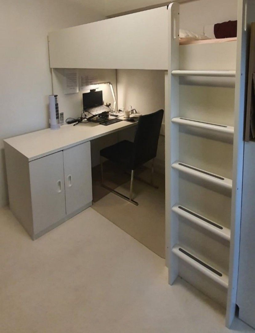 Ikea loft bed with desk online