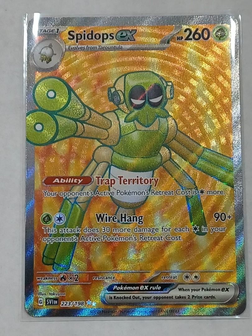 Pokemon TCG Spidops ex - 223/198 - Full Art Secret Rare, Hobbies & Toys,  Toys & Games on Carousell