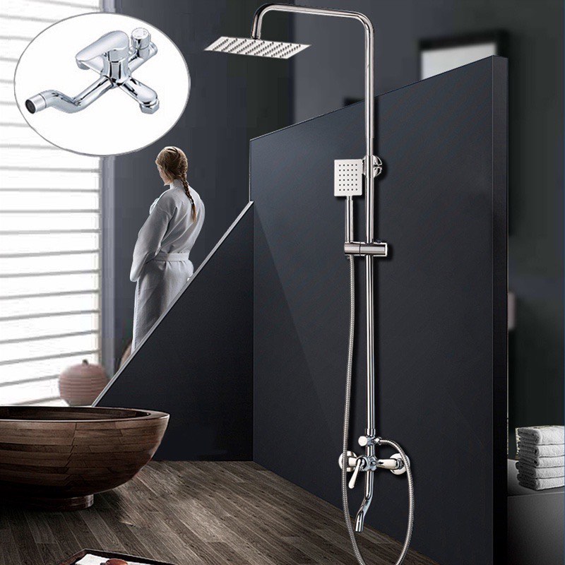 Stainless Steel Rain shower set (2 left instock) , Furniture & Home Living, Bathroom & Kitchen