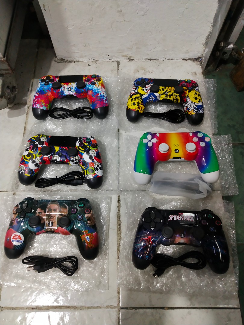 STIK PS4 NEW MODEL MOTIF GAMBAR & CORAK, Video Game, Aksesori di Carousell