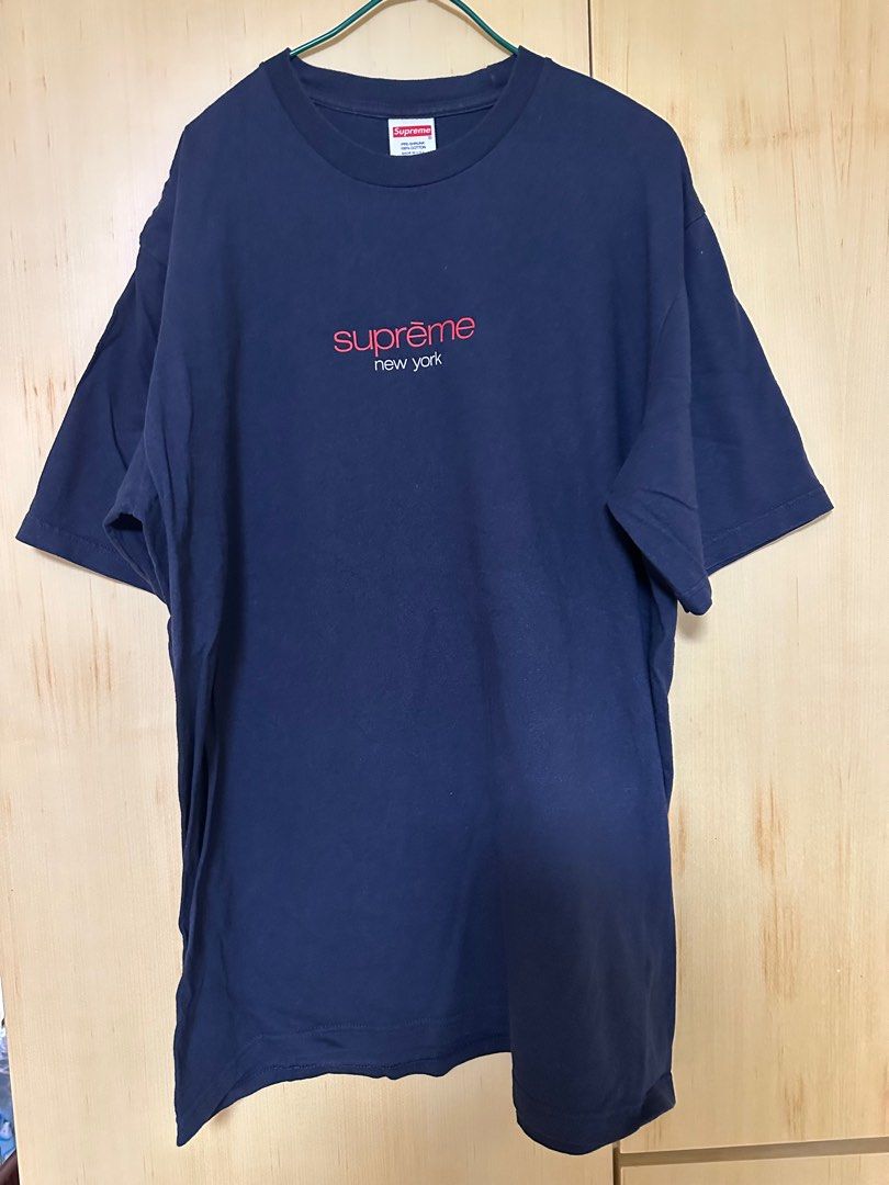 SUPREME 2022SS Classic Logo Tee, 名牌, 服裝- Carousell