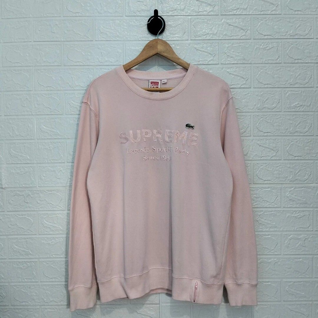 Supreme lacoste shop crewneck green