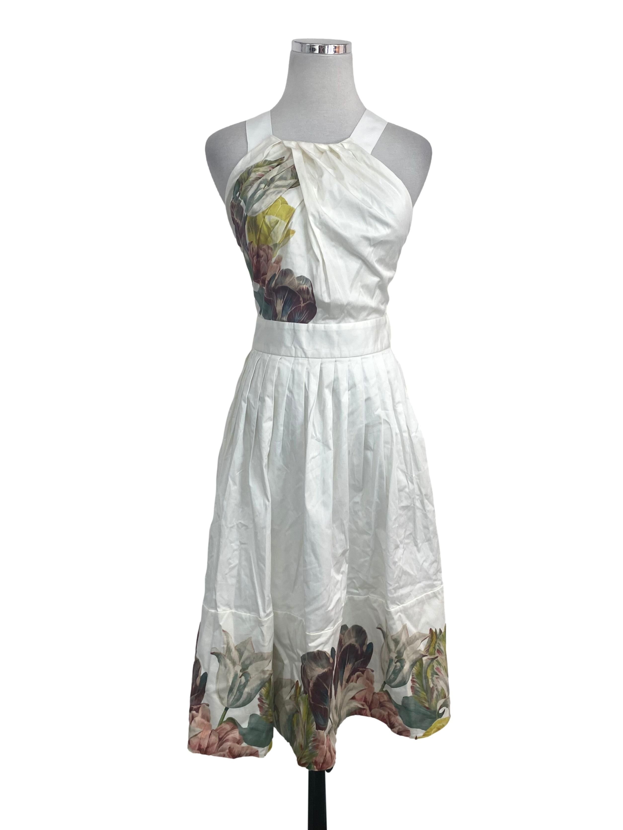 White floral sales ted baker dress