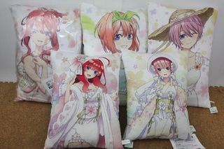 THE QUINTESSENTIAL QUINTUPLETS / GOTOUBUN NO HANAYOME ICHIBAN KUJI PRIZE PILLOWS SET PREORDER JAPAN