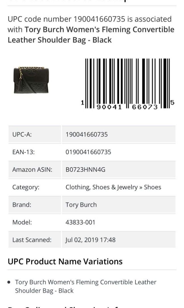 Tory Burch Fleming Convertible Black Size 27, Barang Mewah, Tas u0026 Dompet di  Carousell