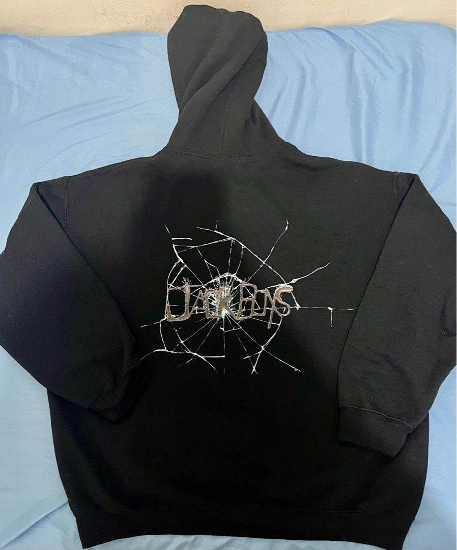 Travis scott jack shop boys cracked hoodie blac