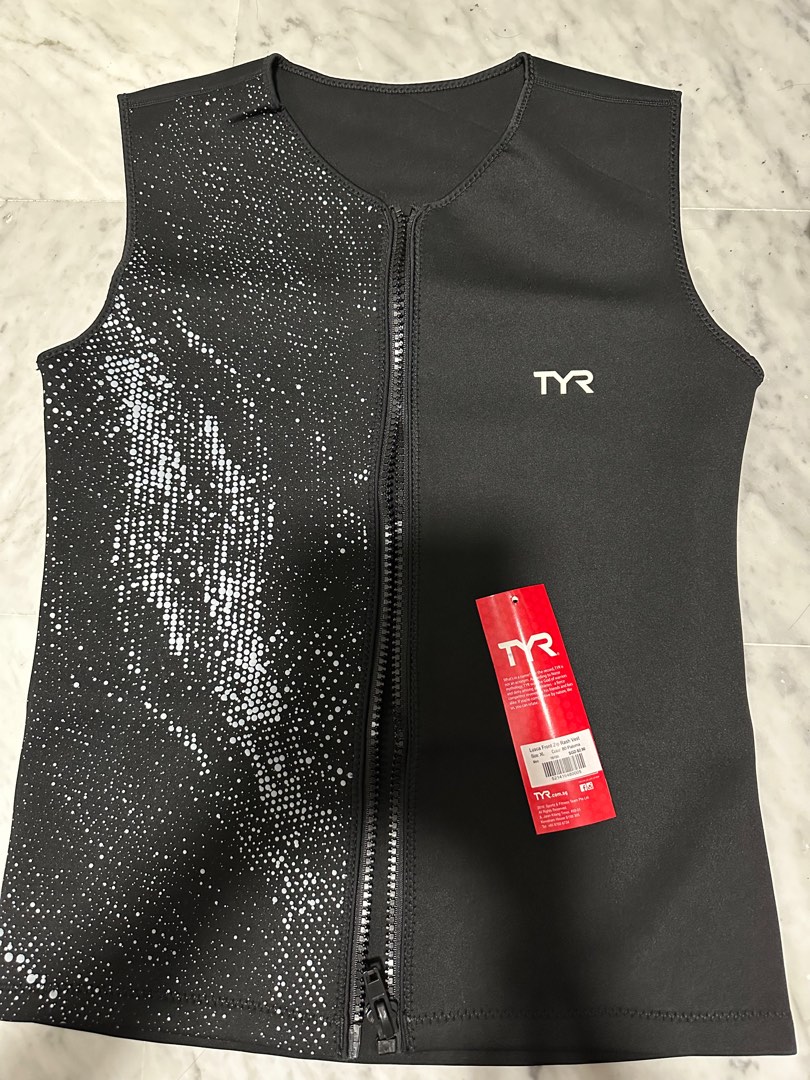 TYR front zip rash vest, Men's Fashion, Tops & Sets, Swim Top & Rash