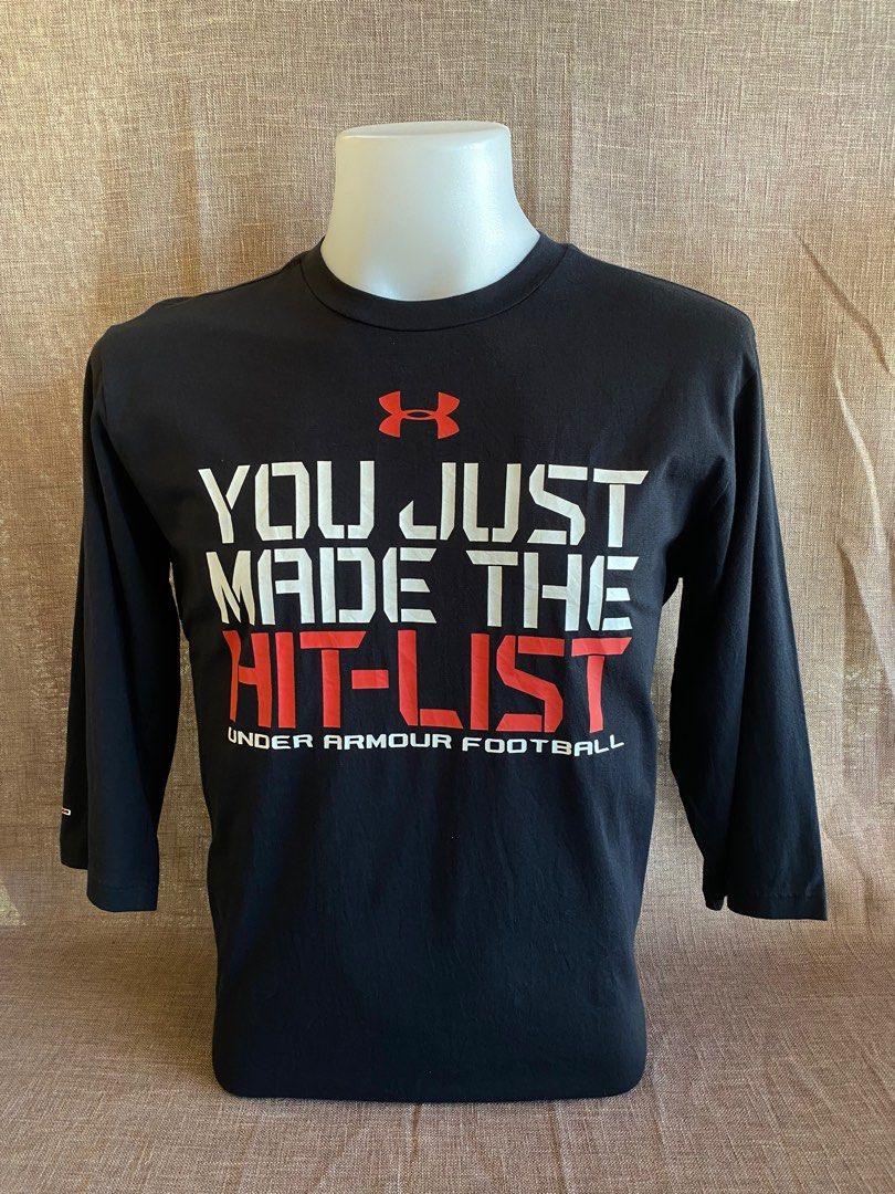 Under armour sales three quarter sleeve