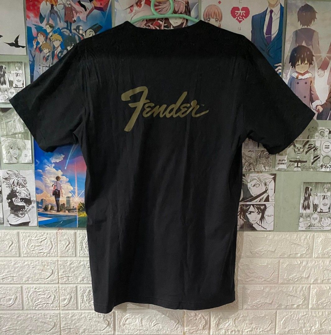Uniqlo X Fender (Category: Tshirts & Polo Shirts ) located in Davao. Submitted by bletti_bletti (Listing ID 1223842399, Image 2). Description: Brand: Uniqlo Size: Large Dimes: 21 width, 28 length Color: 9/10 (a bit faded) Black Lightly used Fixed Price RFS: Decluttering.