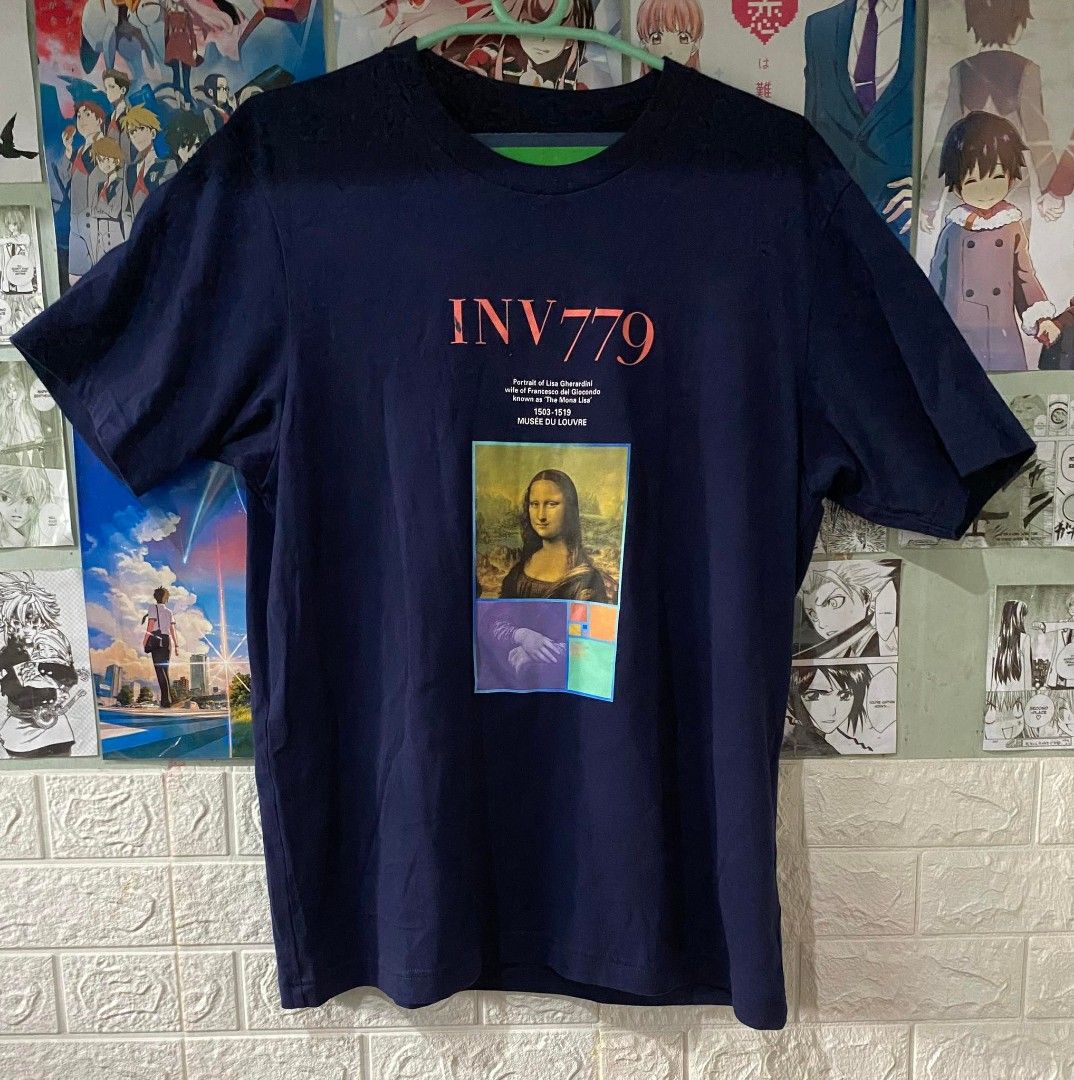 Uniqlo X Louvre (Category: Tshirts & Polo Shirts ) located in Davao. Submitted by bletti_bletti (Listing ID 1223841940, Image 1). Description: Brand: Uniqlo Size: Large Dimes: 21 width, 28 length Color: 8/10 (with slight flaw - letter I print) Navy blue Lightly used Fixed Price RFS: Decluttering.