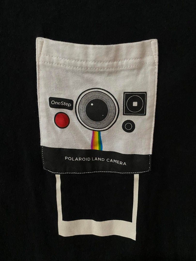 Uniqlo X Polaroid (Category: Tshirts & Polo Shirts ) located in Davao. Submitted by bletti_bletti (Listing ID 1223842908, Image 3). Description: Brand: Uniqlo Size: Large Dimes: 21 width, 28 length Color: 10/10 Black Lightly used Fixed Price RFS: Decluttering.