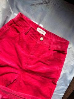 Urban Revivo Hot Pink Corduroy Jeans