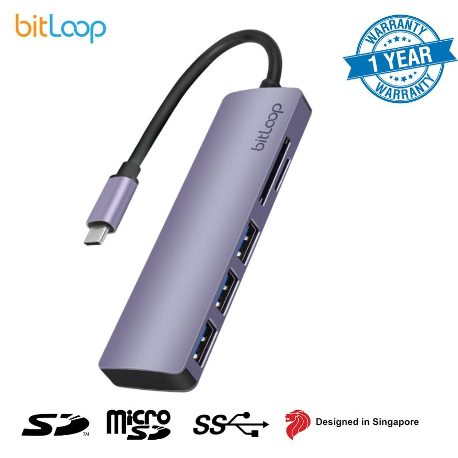 USB C SD Card Reader Hub with 3 USB 3.0 ports, Computers & Tech, Parts