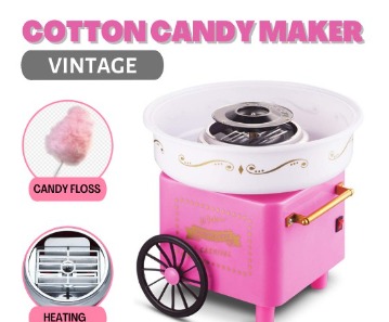 110V/220V Cotton Candy Maker Machine Vintage Retro Carnival Kids Hard Sugar t main image 0