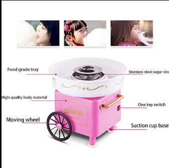 110V/220V Cotton Candy Maker Machine Vintage Retro Carnival Kids Hard Sugar t main image 1