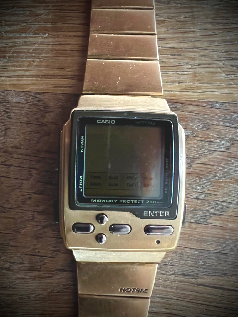 Casio top wr50m gold