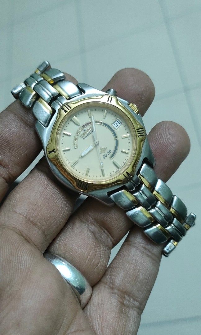 værktøj egyptisk median Vintage Rare Seiko sq50 kinetic men watch, Men's Fashion, Watches &  Accessories, Watches on Carousell