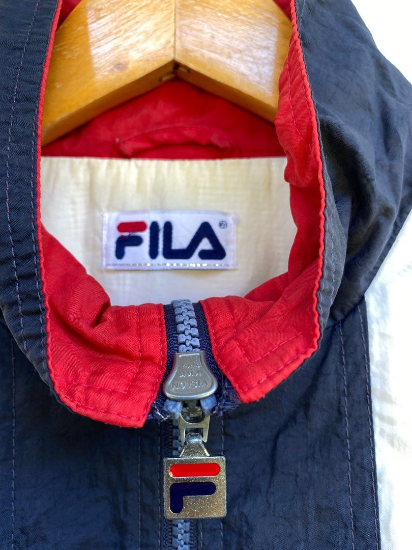 Vintage Zipper Jacket Fila, Men's Fashion, Coats, Jackets and Outerwear