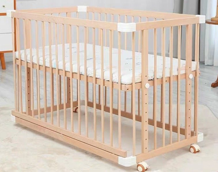 Wooden Baby Cot, Babies & Kids, Baby Nursery & Kids Furniture, Cots ...