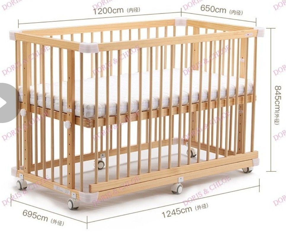Wooden Baby Cot, Babies & Kids, Baby Nursery & Kids Furniture, Cots ...