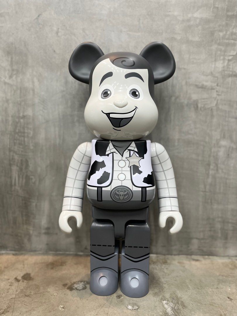 リアルサープラス！ ベアブリック BE@RBRICK WOODY B&W B&W Ver. 1000