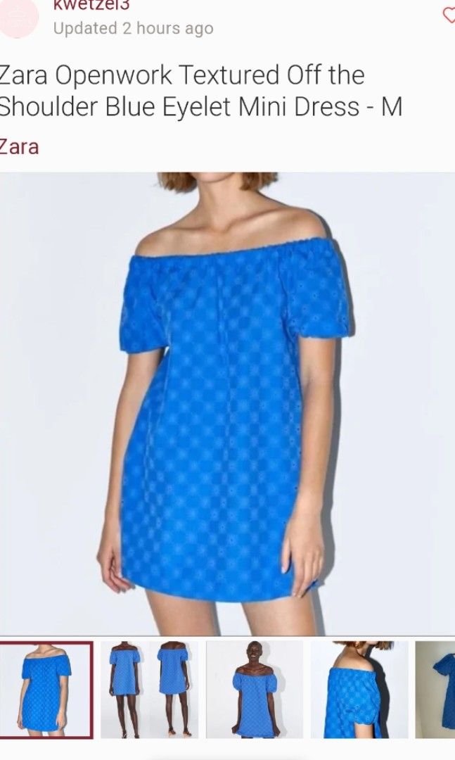 blue and brown polka dot dress INDIGO MINI DRESS 2.0 main image 0