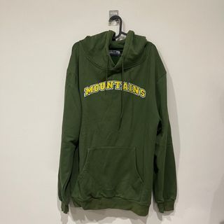 【12:12am】University Logo Hoodie 薄帽T 綠