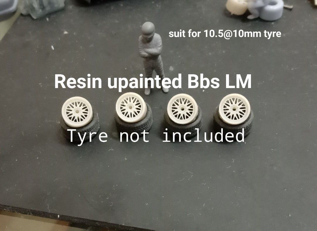 Custom Rim Tomica 1/64 Resin BBS LM rim for hotwheels tomica, Hobbies & Toys, Toys ...