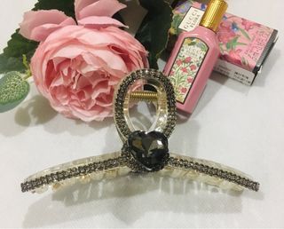 🎊新品加購$190❤️正韓 灰鑽愛心透明抓夾