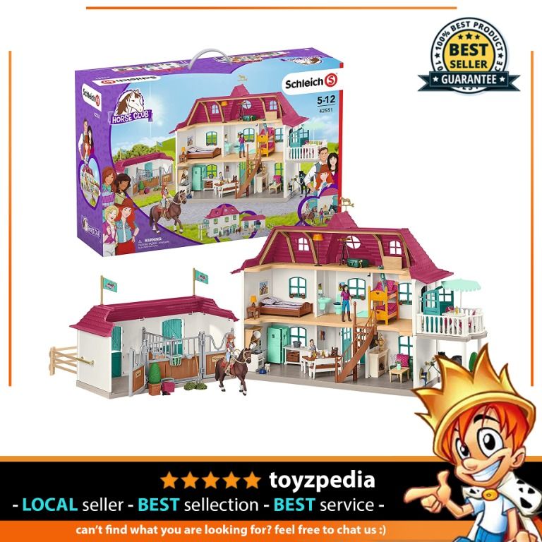 Large horse stable with shop house and stable schleich