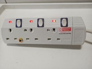 3 Way Safety Extension Socket with Individual Switch