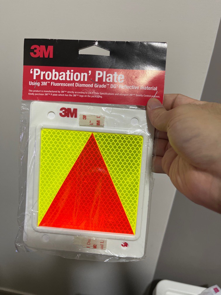 3M Original Probation Plates, Car Accessories, Car Plates on Carousell