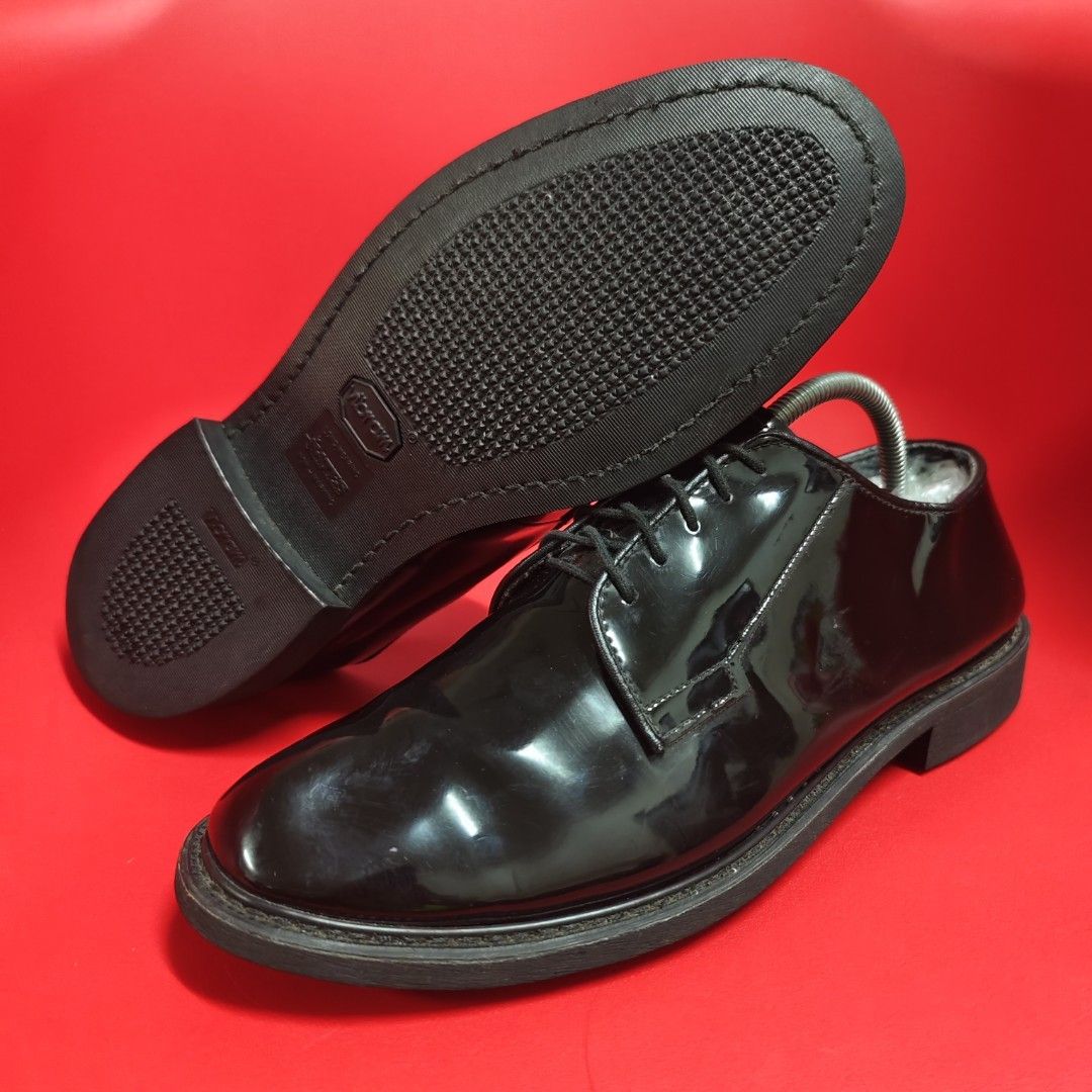 11UK BATES HIGH GLOSS OXFORD VIBRAM Men s Fashion