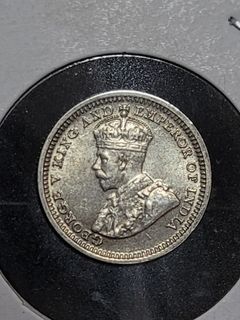 香港 1932年 喬治五世 香港五仙 (Five cents) 銀幣 未流通 UNC品相 (c) ,掛號$20
