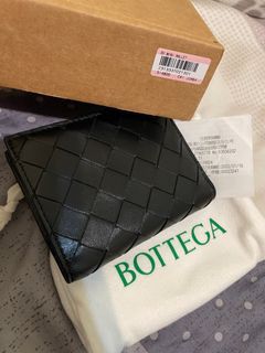 保證真品💕二手 bottega veneta BV 牛皮短夾 中夾