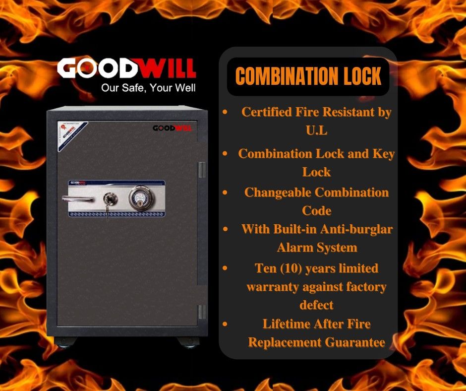 🔥 GOODWILL FIRE RESISTANT SAFETY VAULT, GUN SAFE, FILING CASH