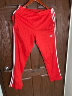 Adidas 紅色三線運動褲