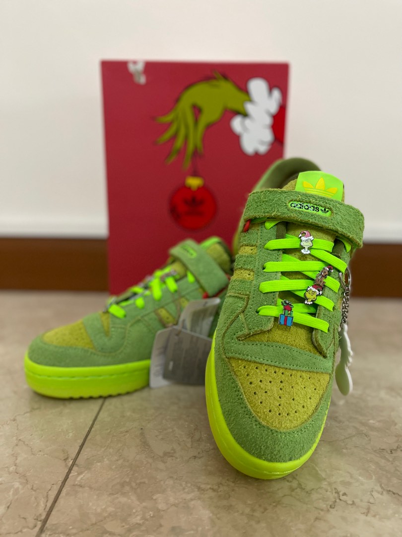 Adidas Forum Low _ The Grinch OPT1, Men's Fashion, Footwear, Sneakers ...